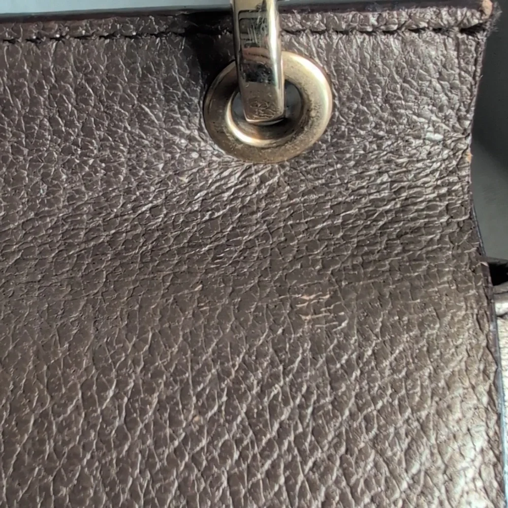 Gucci Vintage Metallic Brown Handbag with Bamboo Handle - Picture 7 of 12
